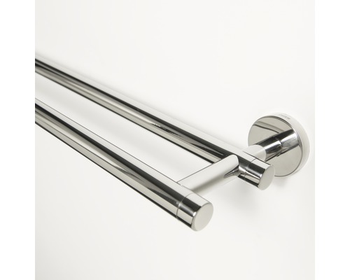 Suport dublu pentru prosoape din metal pentru montare pe perete