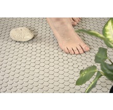 Mozaic piscină ceramic CU K217 gri mat neglazurat 31,5x29,4 cm