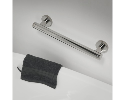 Bară de sprijin cromată cu prosop