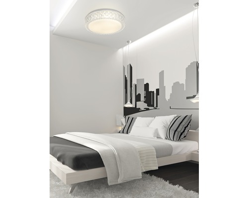 Plafonieră cu LED integrat Safir 15W 1500 lumeni, formă rotundă, plastic alb/transparent Plafonieră cu LED integrat Safir 15W 1500 lumeni, formă rotundă, plastic alb/transparent