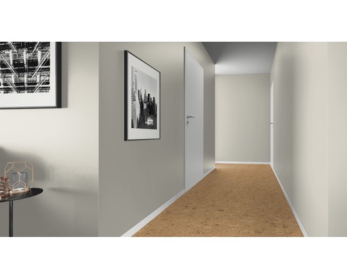 Hol cu podea de plută și imagini pe perete