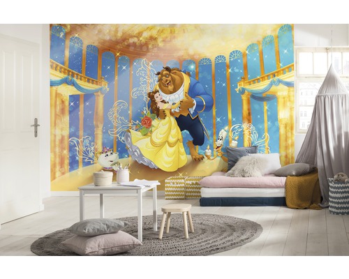 Cameră de copii cu fototapet cu Frumoasa și Bestia
