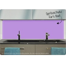 Baie cu perete de protecție în spatele chiuvetei