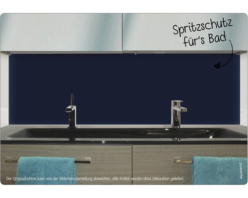 Chiuvetă cu protecție împotriva stropilor în baie