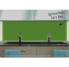 Baie cu protecție împotriva stropilor în spatele chiuvetei