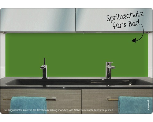 Baie cu protecție împotriva stropilor în spatele chiuvetei