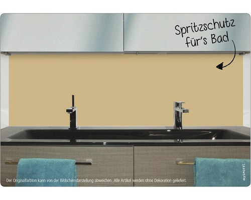 Exemplu de panou de protecție pentru baie deasupra unei chiuvete