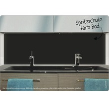 Chiuvetă de baie cu protecție împotriva stropilor pe perete