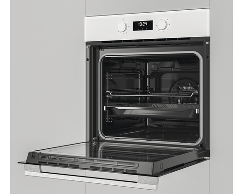 Cuptor încorporabil deschis cu spațiu de gătit, grătar și tavă de copt