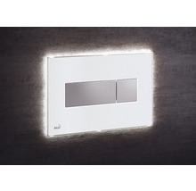 Siglă Alca, clapetă de acționare cu iluminare LED pentru rezervoare de toaletă