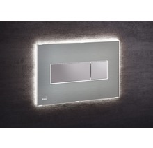 Placă de spălare pentru toaletă cu iluminare și două butoane