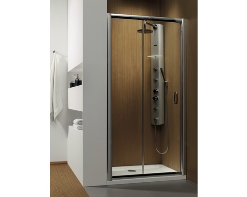 Ușă de nișă culisantă Radaway Premium Plus DWJ, 100x190 cm, sticlă securizată transparentă, profil crom