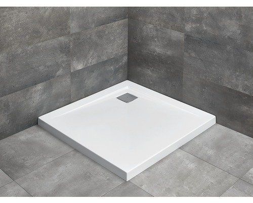 Cădiță de duș pătrată Radaway Argos C 90x90x5,5 cm acril alb 4AC99-01