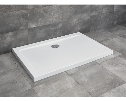Cădiță de duș dreptunghiulară Radaway Doros Plus D 90x100x5 cm acril alb SDRPD1090-01