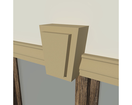 Prim-plan al unui cadru din lemn cu element decorativ