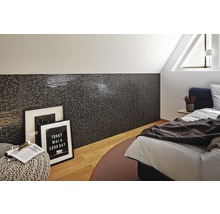 Mozaic sticlă XCM MV708 negru 29,8x30 cm
