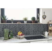 Mozaic sticlă XCM MV708 negru 29,8x30 cm