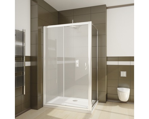 Perete lateral duș Radaway Premium S, 90x190 cm, sticlă securizată transparentă, profil crom