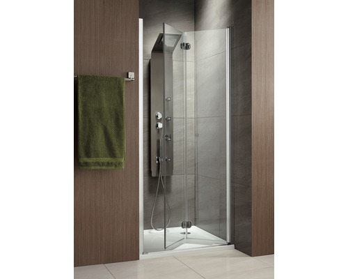 Ușă pliabilă pentru nișă Radaway Eos DWB, 90x197 cm, sticlă securizată transparentă, profil crom, dreapta Ușă pliabilă pentru nișă Radaway Eos DWB, 90x197 cm, sticlă securizată transparentă, profil crom, dreapta