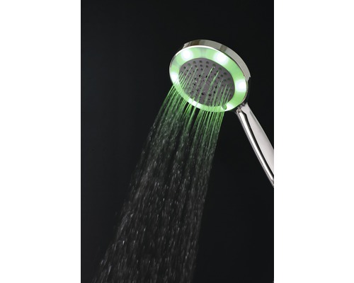 Duș de mână cu iluminare LED și jet de apă