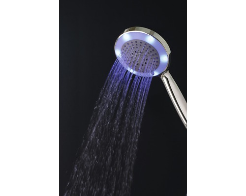 Duș de mână cu iluminare LED și jet de apă