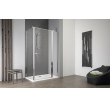 Ușă batantă pentru cabina de duș Radaway Eos II KDJ, 110x195 cm, sticlă securizată transparentă, profil crom, dreapta-thumb-2
