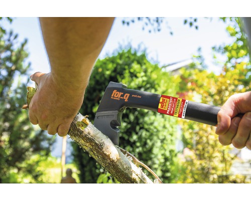 Persoană care taie lemne cu un topor for_q.