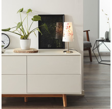 Veioză cu picior Isi E14 max. 1x40W, alb/decor lila