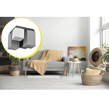 Lustră Kalifa E14 max. 4x7W, alb/gri/negru