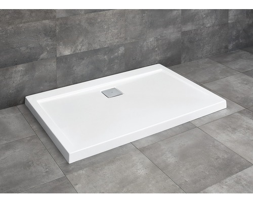Cădiță de duș dreptunghiulară Radaway Argos D 80x100x5,5 cm acril alb 4AD810-01