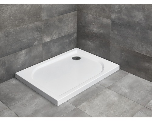 Cădiță de duș dreptunghiulară Radaway Delos D 75x90x4,5 cm acril alb 4D97545-03