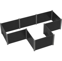 Jardineră de grădină din plastic cu structură modulară