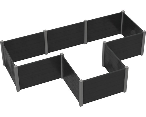 Jardineră de grădină din plastic cu structură modulară