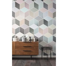 Fototapet vlies P027-VD2 Cubes Pastel 200x250 cm