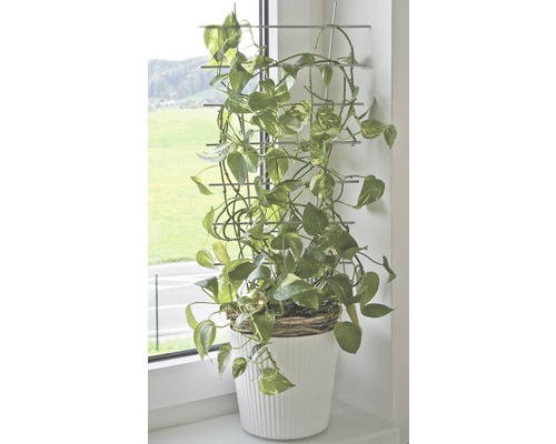 Suport pentru plante FloraSelf® 24 x H 44 cm, argintiu