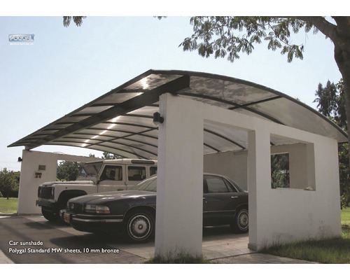 Protecție solară auto din plăci Polygal Standard MW, 10 mm