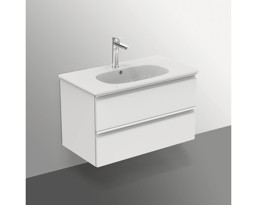 Mobilier lavoar cu două sertare și baterie