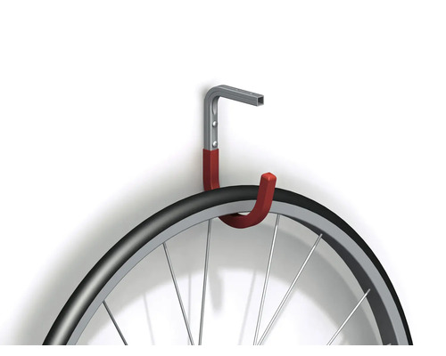 Suport de bicicletă pe perete cu anvelopă de bicicletă