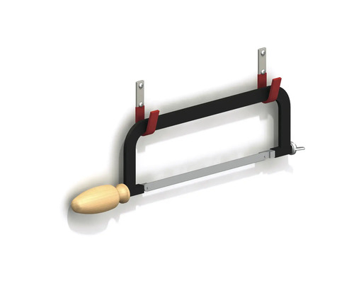 Fierăstrău cu suport de perete pentru depozitarea fierăstraielor