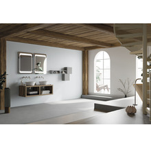 Blat pentru lavoar baie, PAL, Rovere Naturale 120x46x3,8 cm