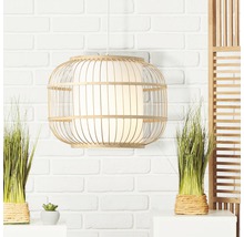 Pendul vintage Bones E27 max. 1x40W, natur/alb