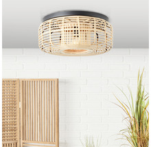 Plafonieră Crosstown E27 max. 1x40W, lemn/negru