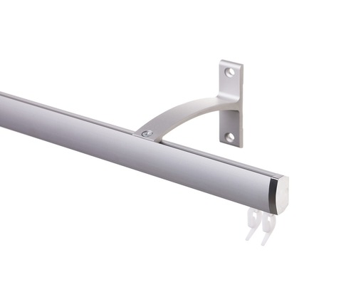 Bară de perdea cu suport pentru montare pe perete