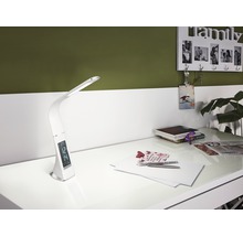 Lampă de birou cu LED integrat Cognoli 3,2W 300 lumeni, albă, incl. display cu ceas/calendar/temperatură interioară-thumb-0 Lampă de birou cu LED integrat Cognoli 3,2W 300 lumeni, albă, incl. display cu ceas/calendar/temperatură interioară-thumb-0