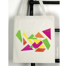 Geantă din material textil cu model geometric