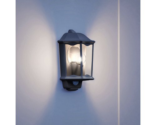 Lumină de perete exterioară iluminată cu senzor de mișcare
