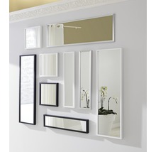 Oglindă de perete Strato Line neagră 30x30 cm-thumb-1