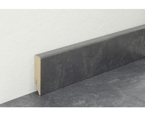 Plintă MDF FU86L gri Montreal 2400x70x16 mm | HORNBACH