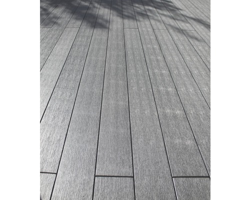 Profil terasă Konsta gri deschis WPC 23x142x3000 mm Scânduri de terasă din lemn gri