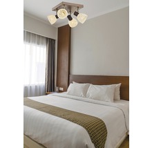 Plafonieră cu spoturi Rout E14 max. 4x40W, maro/bronz
